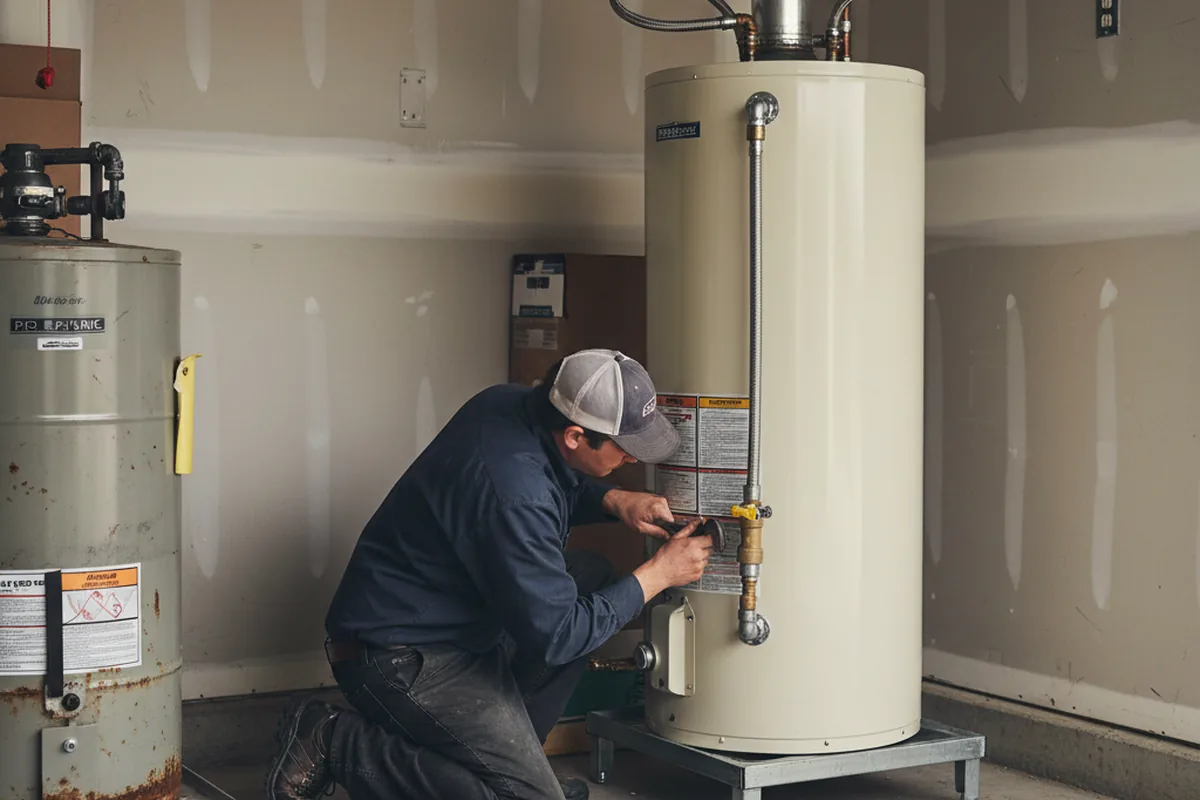 Water heater and shutoff valve replacement in Galeton